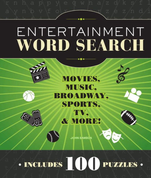 Entertainment Word Search: Movies, Music, Broadway, Sports, TV & More