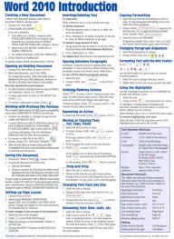 Title: Microsoft Word 2010 Introduction Quick Reference Guide (Cheat Sheet of Instructions, Tips & Shortcuts - Laminated Card), Author: Beezix