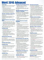 Microsoft Word 2010 Advanced Quick Reference Guide (Cheat Sheet of Instructions, Tips & Shortcuts - Laminated Card)