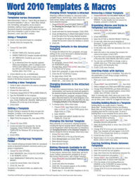 quick reference card templates