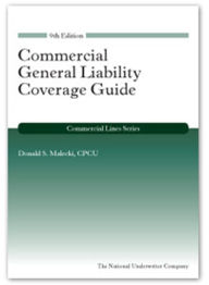 Title: Commercial General Liability, 9th edition, Author: Donald S. Malecki CPCU