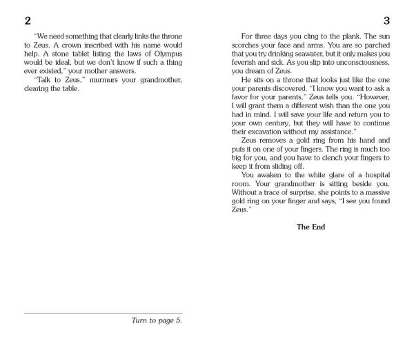 The Throne of Zeus (Choose Your Own Adventure)