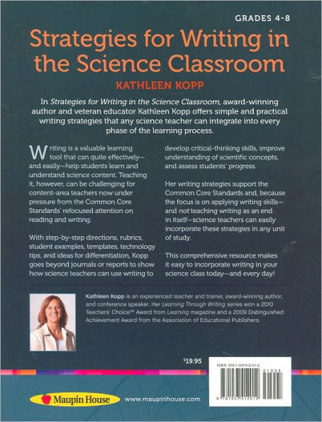 Strategies for Writing in the Science Classroom