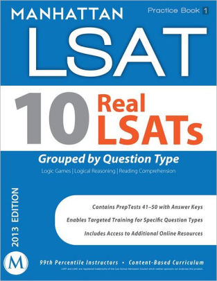 10 Real Lsats Grouped By Question Type Manhattan Lsat