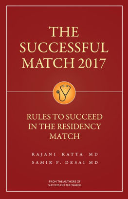 The Successful Match 2017 Rules For Success In The Residency