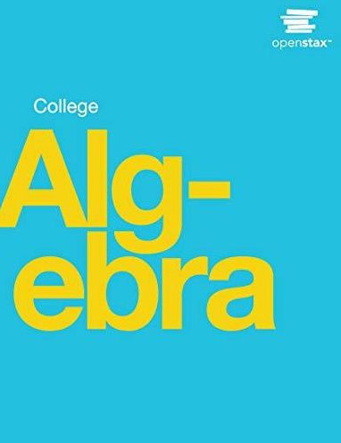 OpenStax: College Algebra
