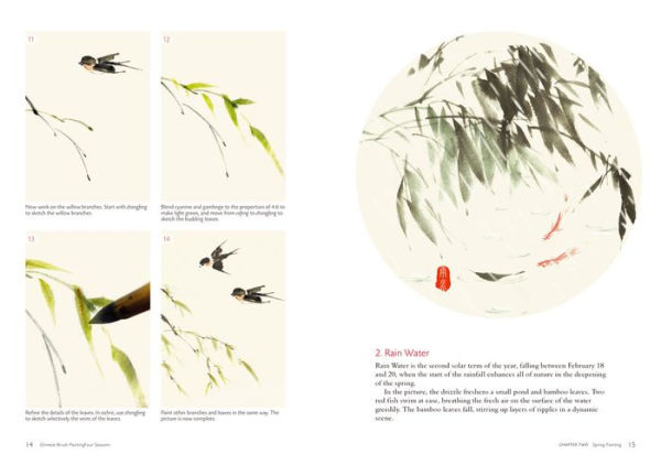 Chinese Brush Painting Four Seasons: Paint Flowers, Birds, Fruits & More with 24 Step-by-Step Projects