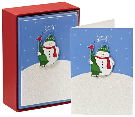 Joy Snowman Christmas Boxed Cards By G Wiz Barnes Noble