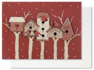 Red Bird Winter Christmas Boxed Cards