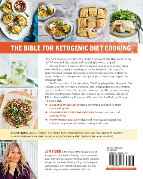 The Big Book of Ketogenic Diet Cooking: 200 Everyday Recipes and Easy 2-Week Meal Plans for a Healthy Keto Lifestyle
