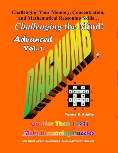 Diagnumb Advanced Vol. 1: Greater Than 1 (>1) Math Reasoning Puzzles