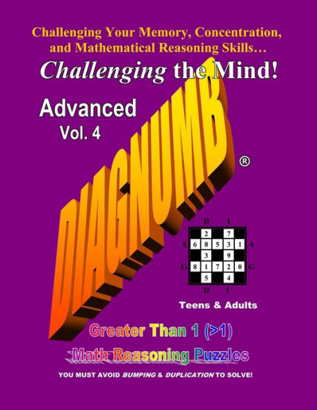 Diagnumb Advanced Vol. 4: Greater Than 1 (>1) Math Reasoning Puzzles