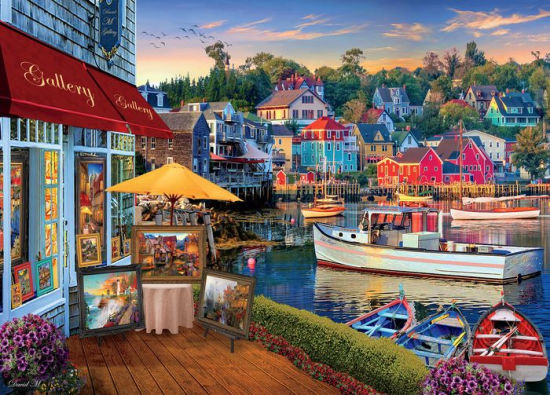 Preowned Ceaco 1000 Piece Puzzle David MacLean Sailboat Charles Harbor Series 3 for sale online 