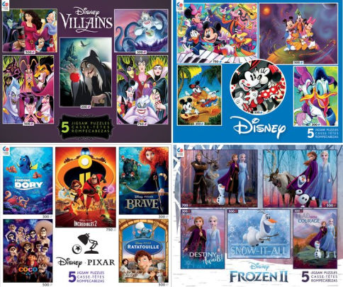Ceaco Disney Pixar 5-in-1 Multipack Puzzles Brand New 