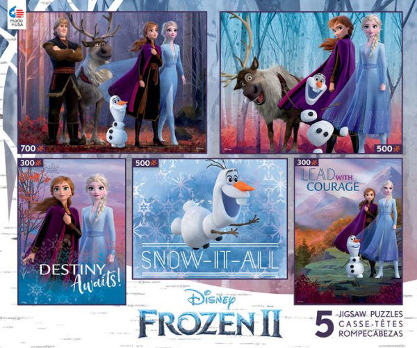 Ceaco 5-in-1 Multipack Disney Interlocking Jigsaw Puzzle 