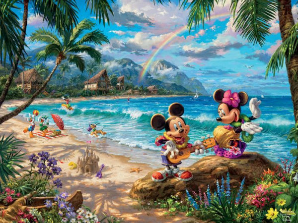 Thomas Kinkade Disney Mulan Blossoms Of Love Collection 750 pc Jigsaw Puzzle