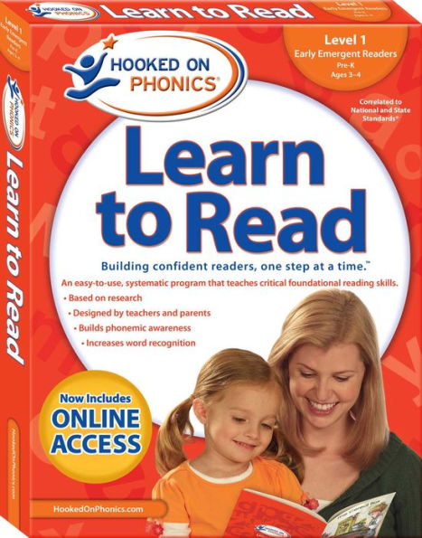 Hooked on Phonics Learn to Read - Level 1: Early Emergent Readers (Pre-K Ages 3-4)