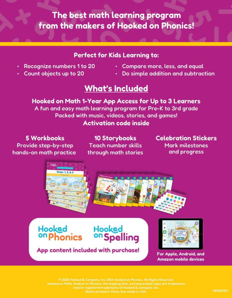 HOM Hooked on Math Numbers & Counting Kit
