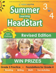 Title: Summer Learning HeadStart, Grade 3 to 4: Fun Activities Plus Math, Reading, and Language Workbooks: Bridge to Success with Common Core Aligned Resources and Workbooks, Author: Lumos Summer Learning Headstart