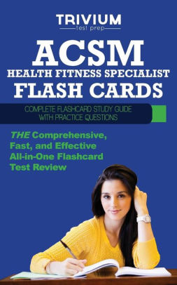 Acsm Health Fitness Specialist Flash Cards Complete Flash