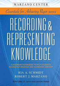 Title: Recording & Representing Knowledge: Classroom Techniques To Help Students Accurately Organize and Summarize Content, Author: Ria A Schmidt