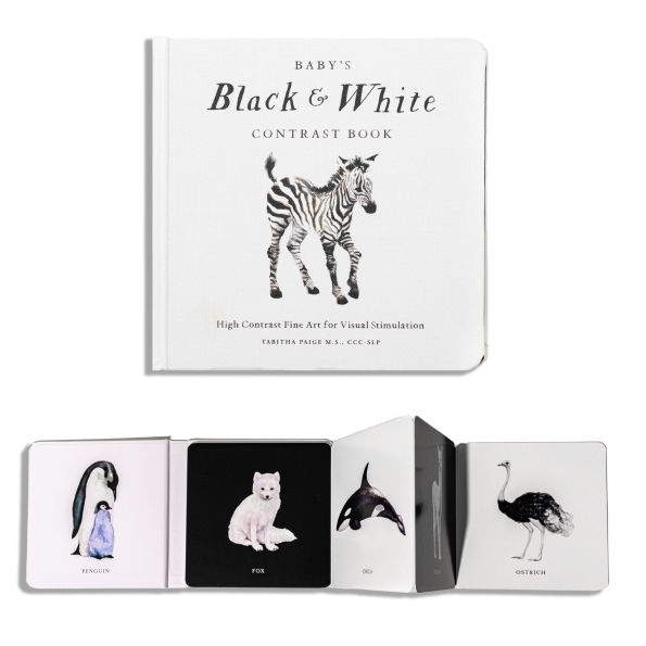 Baby's Black and White Contrast Book: High-Contrast Art for Visual Stimulation at Tummy Time
