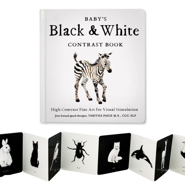 Baby's Black and White Contrast Book: High-Contrast Art for Visual Stimulation at Tummy Time
