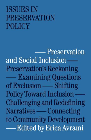 Preservation and Social Inclusion
