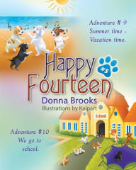 Title: Happy Fourteen # 5: Summer time - Vacation time Puppies go to School, Author: Cute Composition Notebook Publishers