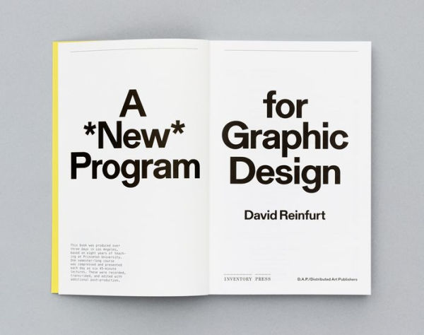 A New Program for Graphic Design