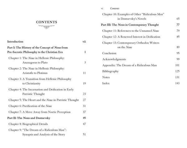 Restoring The Inner Heart: Nous Dostoevsky's Ridiculous Man