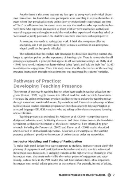 Pedagogy & Practice for Online English Language Teacher Education