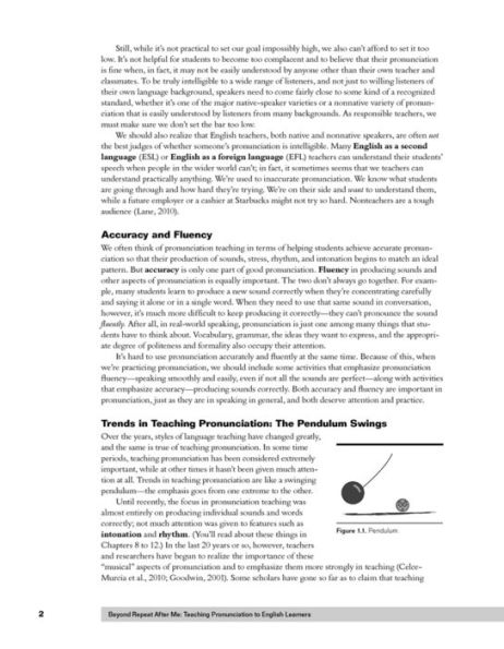 Beyond Repeat After Me: Teaching Pronunciation to English Learners