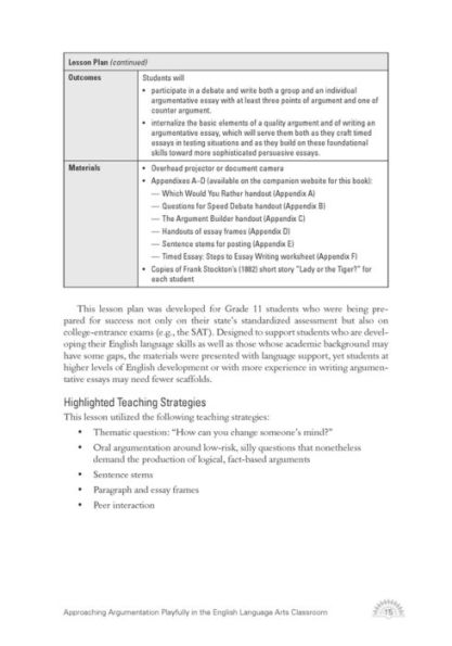 Transforming Practices for the High School Classroom