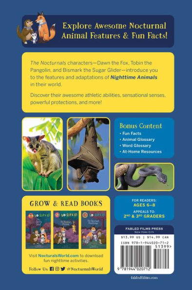 The Nocturnals Nighttime Animals: Awesome Features & Surprising Adaptations: Nonfiction Early Reader