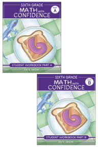 Title: Sixth Grade Math with Confidence Student Workbook Bundle, Author: Kate Snow