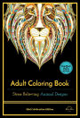 Stress Relieving Animal Designs: Adult Coloring Book, Mini Edition