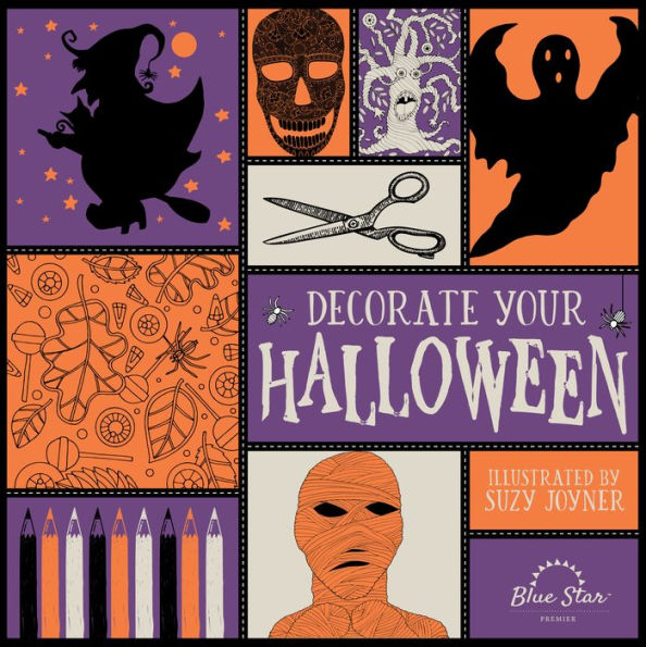 Decorate Your Halloween: An Adult Coloring Book of Halloween Crafts