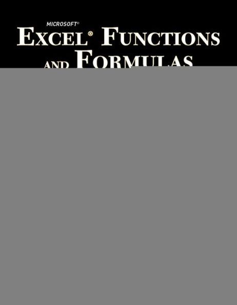 Microsoft Excel Functions and Formulas