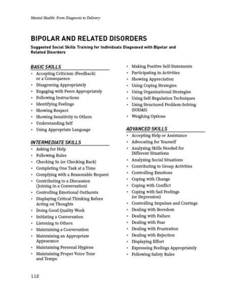 Mental Health from Diagnosis to Delivery: How to incorporate effective social skills teaching into treatment plans