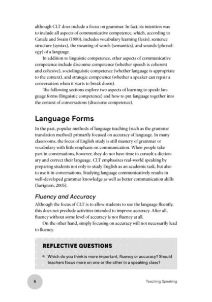 Teaching Speaking, Revised Edition