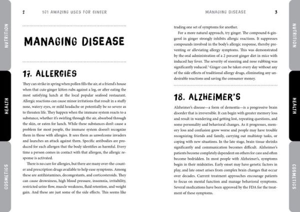 101 Amazing Uses For Ginger: Reduce Muscle Pain, Fight Motion Sickness, Heal the Common Cold and 98 More!