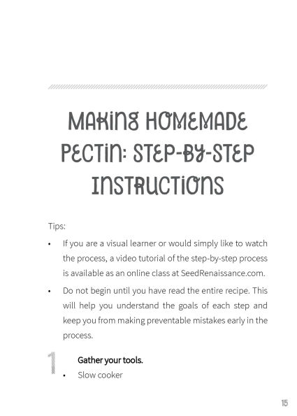 Simple Homemade Fruit Pectin: How to Make Natural, Filler-Free Fruit Pectin for Your Jams and Jellies