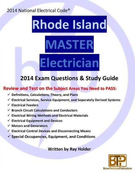 Rhode Island 2014 Master Electrician Study Guide