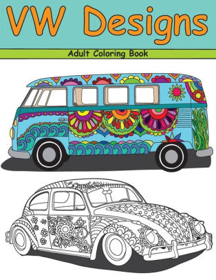 Vw Designs A Groovy Adult Coloring Book Paperback