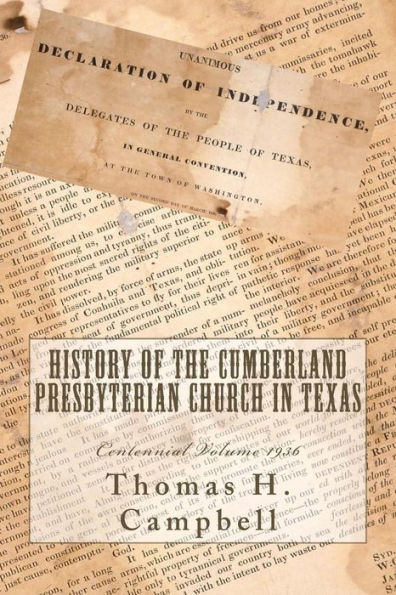 History of the Cumberland Presbyterian Church in Texas