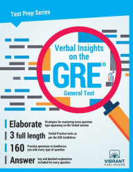 Title: Verbal Insights on the GRE General Test, Author: Vibrant Publishers