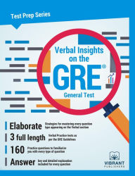 Title: Verbal Insights on the GRE General Test, Author: Vibrant Publishers