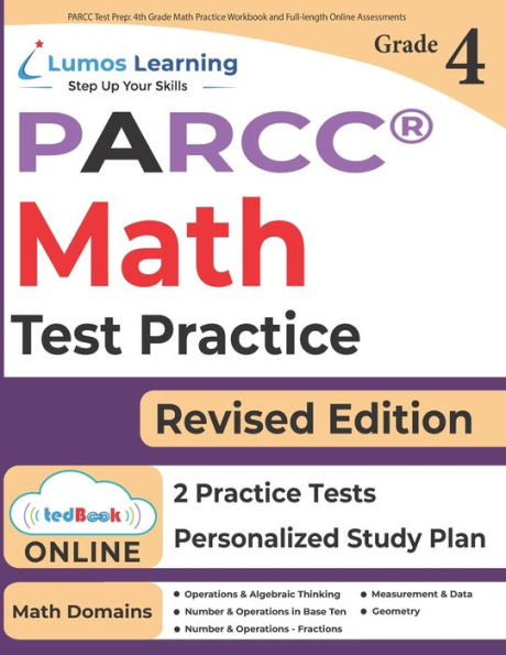 PARCC Test Prep: 4th Grade Math Practice Workbook and Full-length Online Assessments: PARCC Study Guide