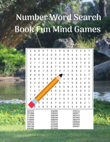 Number Word Search Book Fun Mind Games: 100 Exciting Number Puzzles for Adults